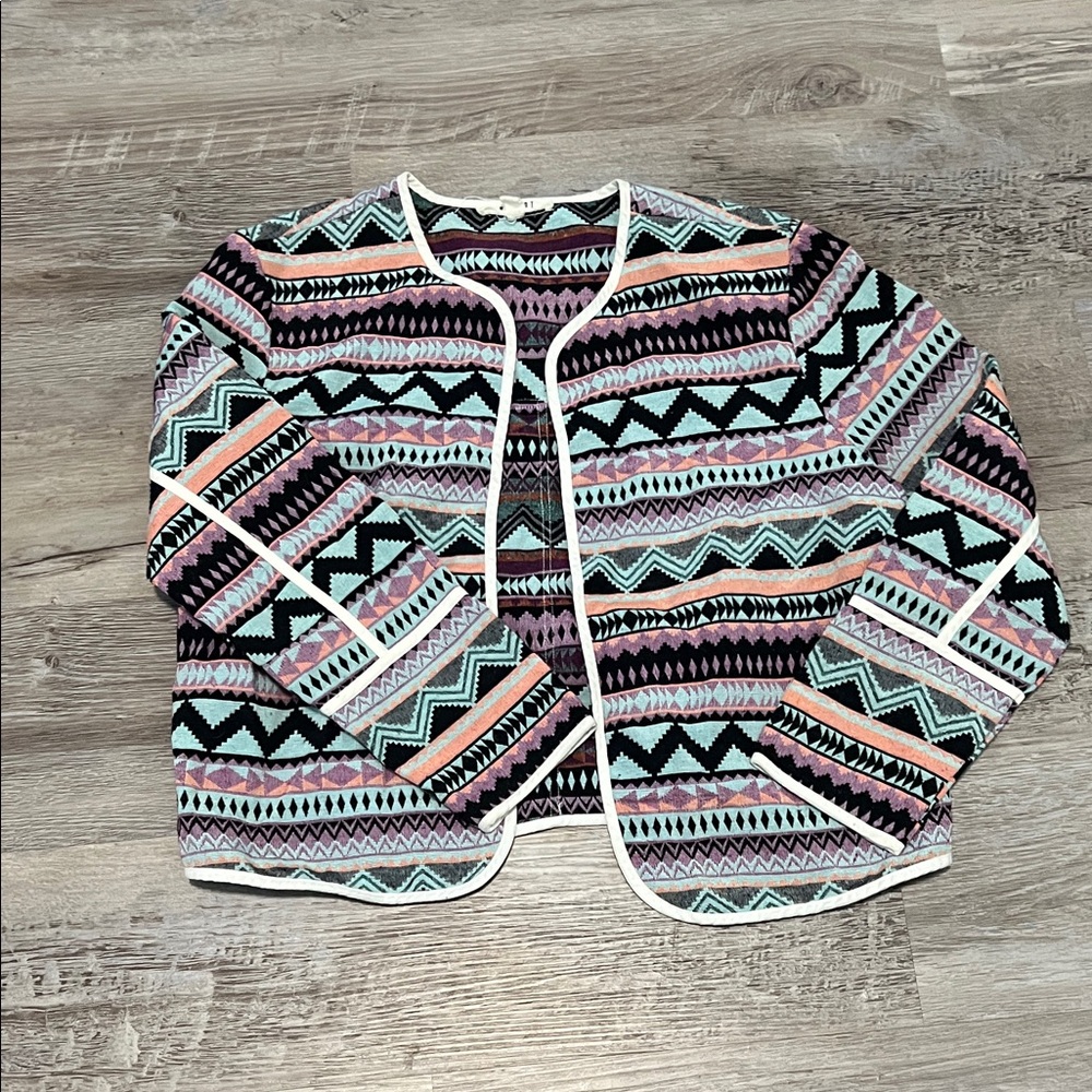 Chic Tribal Patterned Women's Blazer
